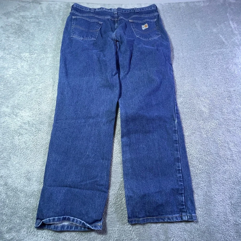 Carhartt Men's 40x30 Flame Resistant FR Work Pant Relaxed Fit Tenorio Tomas Blue